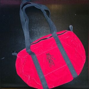 New Soft Velvety Red Dance Bag Approx 14x10"